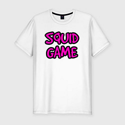 Мужская slim-футболка Pink squid game