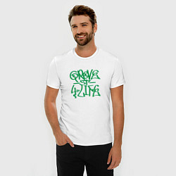 Футболка slim-fit Tag grove street 4 life, цвет: белый — фото 2