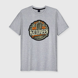 Футболка slim-fit День хэллоуина, цвет: меланж