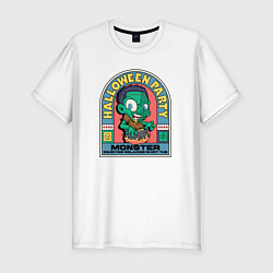 Футболка slim-fit Halloween party, цвет: белый