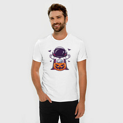 Футболка slim-fit Spaceman halloween, цвет: белый — фото 2