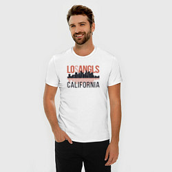 Футболка slim-fit California - Los Angeles, цвет: белый — фото 2