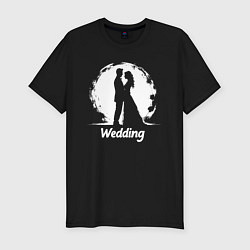 Мужская slim-футболка Лунная свадьба
