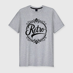 Футболка slim-fit Retro elegance, цвет: меланж