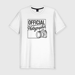 Мужская slim-футболка Официальный фотограф