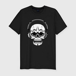 Футболка slim-fit Music skeletor, цвет: черный