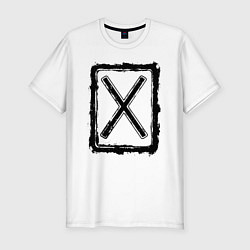 Мужская slim-футболка Знак перечеркнутый крест