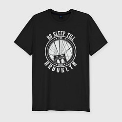 Футболка slim-fit Не спать до Бруклина, цвет: черный