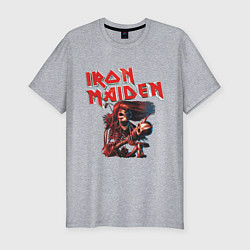 Футболка slim-fit Iron Maiden, цвет: меланж