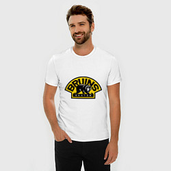 Футболка slim-fit HC Boston Bruins Label, цвет: белый — фото 2