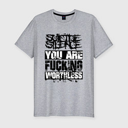 Футболка slim-fit Suicide Silence: You are Fucking, цвет: меланж
