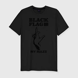 Футболка slim-fit Black flag, цвет: черный