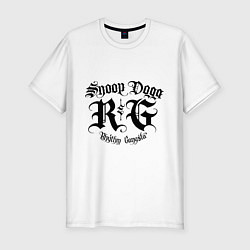 Футболка slim-fit Snoop Dogg: Gangsta, цвет: белый