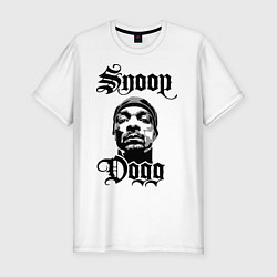 Футболка slim-fit Snoop Dogg Face, цвет: белый