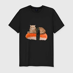 Футболка slim-fit Котосуши, цвет: черный