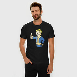 Футболка slim-fit Fallout vault boy, цвет: черный — фото 2