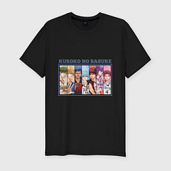 Футболка slim-fit Kuroko no basuke, цвет: черный