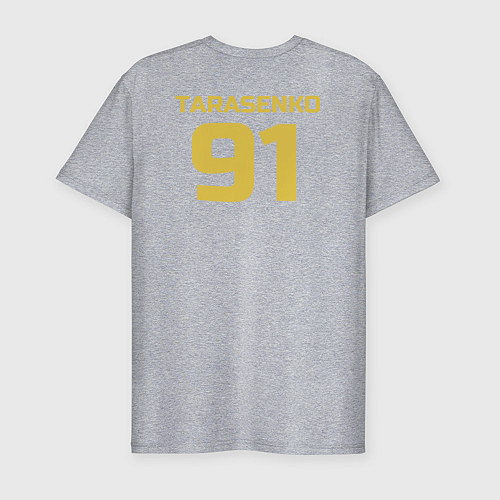 Мужская slim-футболка St Louis Blues: Tarasenko 91 / Меланж – фото 2