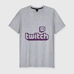 Футболка slim-fit Twitch Logo, цвет: меланж