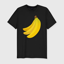 Мужская slim-футболка Бананас