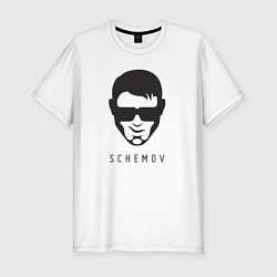 Футболка slim-fit Schemov, цвет: белый