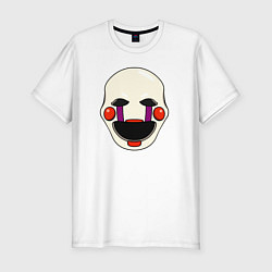 Футболка slim-fit Puppet FNAF Марионетка, цвет: белый