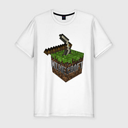 Футболка slim-fit Minecraft Grabber, цвет: белый