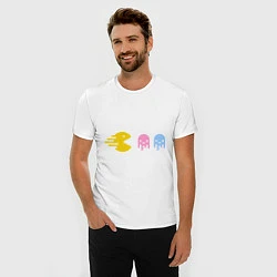 Футболка slim-fit Pac-Man: Fast Eat, цвет: белый — фото 2