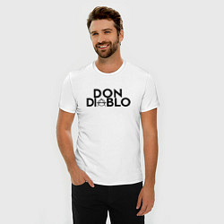 Футболка slim-fit Don Diablo, цвет: белый — фото 2