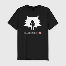 Футболка slim-fit Killing monsters, цвет: черный