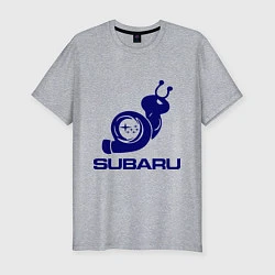 Футболка slim-fit Subaru, цвет: меланж