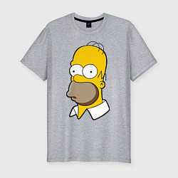 Футболка slim-fit Sad Homer, цвет: меланж