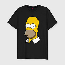 Футболка slim-fit Sad Homer, цвет: черный