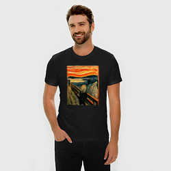 Футболка slim-fit Крик, цвет: черный — фото 2