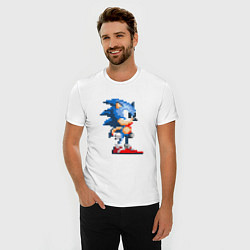 Футболка slim-fit Sonic, цвет: белый — фото 2