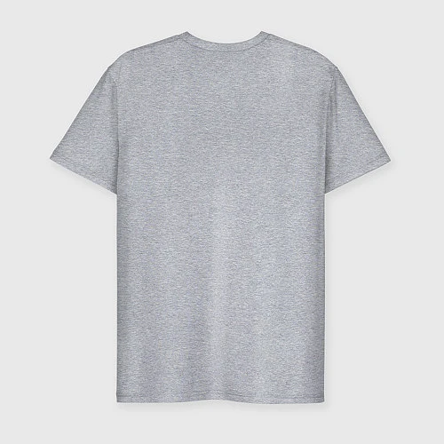 Мужская slim-футболка Zoidberg Saves / Меланж – фото 2