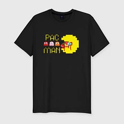 Футболка slim-fit Pac-Man: Breakfast, цвет: черный