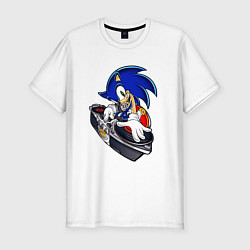 Футболка slim-fit Sonic, цвет: белый