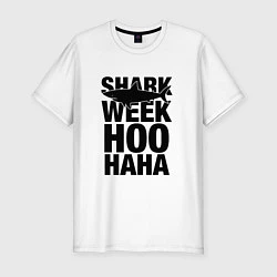 Футболка slim-fit Shark Week Hoohaha, цвет: белый