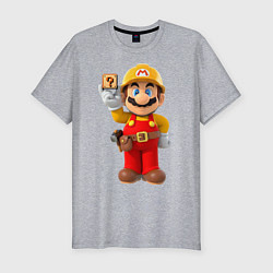 Футболка slim-fit Super Mario, цвет: меланж