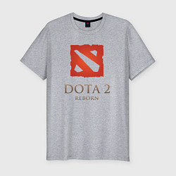 Футболка slim-fit Dota 2: Reborn, цвет: меланж