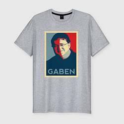 Футболка slim-fit Gaben Face, цвет: меланж