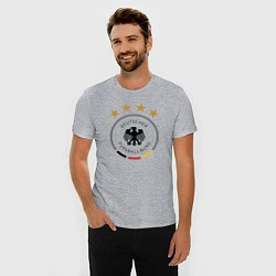 Футболка slim-fit Deutscher Fussball-Bund, цвет: меланж — фото 2