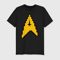 Футболка slim-fit Star Trek: 8 bit, цвет: черный