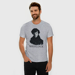Футболка slim-fit Sherlock Art, цвет: меланж — фото 2