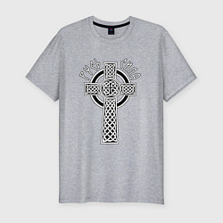 Футболка slim-fit Русь сила, цвет: меланж