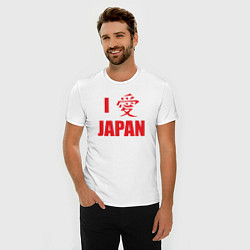 Футболка slim-fit I love Japan, цвет: белый — фото 2