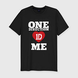 Мужская slim-футболка One Direction love me