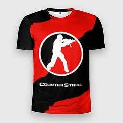 Футболка спортивная мужская CS:GO Red Style, цвет: 3D-принт