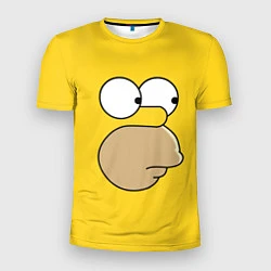 Мужская спорт-футболка Лицо Гомера